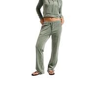 Juicy Couture Tina Track Pants Samtige Sweathose Trainingshose mit Kordelzug Jogger für Sport Freizeit Fitness in Versch. Farben Pantalones Informales, Verde Chino, M Mujeres