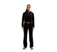 Juicy Couture Tina Track Pants Samtige Sweathose Trainingshose Mit Kordelzug Jogger Für Sport Freizeit Fitness in Versch. Farben - Pantalón Casual para Mujer, Negro, XS