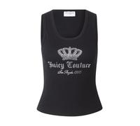 Juicy Couture Top 'Crown' negro / plata L negro / plata