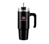Juicy Couture Travel Style - Botella de agua de moda, color negro, 31 onzas