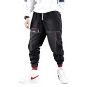 Juig Nueva Ropa de Calle, Pantalones Cargo de Hip Hop, Pantalones Vaqueros para Hombre, Pantalones Casuales, Pantalones Harun elásticos, Pantalones para Correr en otoño y Primavera, Ropa para Hombres
