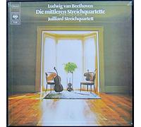 Juilliard Streichquartett - Beethoven Die mittleren Streichquartette op. 59 Nr. 1-3, op. 74, op. 95. Aufnahme 1964. 3 Vinyl LP Box