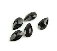 JUIYU Atrapasoles de jardín Cristal Colgante Negro de 38 mm / 50 mm / 63 mm / 76 mm Piezas de Repuesto Collares Colgantes Hechos a Mano (Color : 50mm 10pcs)