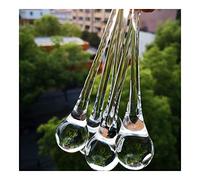 JUIYU Colgantes de prismas de Cristal de araña 10 Uds 30 * 150mm Colgantes de araña de Cristal Transparente Gota de Lluvia, Piezas de lámpara de Cristal, Accesorios de araña de Cristal