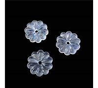 JUIYU Colgantes de prismas de Cristal de araña Todos los tamaños Clear Crystal Rosettle Beads Crisantemo Forma Glass Chandelier Parts (Color : 20mm 50pcs)