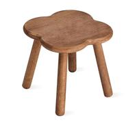 JUJIAFU Taburete de madera maciza para adultos, taburete pequeño de madera para sentarse, patas desmontables, para cocina, baño, sala de estar (29,5 cm de alto)