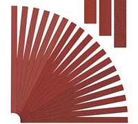 JUJIAN 30 piezas Guitarra Nivelación de Trastes de Lija de Reemplazo Herramienta Luthier Guitarra para Bajo Nivel de Trastes de haz de Sanding - Rojo