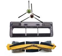JUJIAN Cepillo enrollador + reemplazo protector para Deebot OZMO 930 Accesorios de aspiradora Rodillo Principal Cubierta de Cepillo