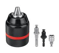 JUJIAN Metal Duty 13 mm Portabrocas de perforación sin llave Eje hexagonal / SDS/Socket Adaptador hembra cuadrado Herramienta de hardware