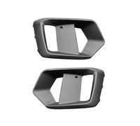 JUJIKCLPF Cubierta luz antiniebla parachoques delantero Embellecedor Luz Antiniebla Delantera Para Focus RS 2015-2018 Hatchback Marco Lámpara Fibra Carbono Parrilla Para Coche (BLACK)