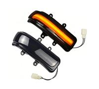 JUJIKCLPF Espejo Retrovisor Exterior Indicador Para RAV4 Tacoma 4Runner 2010-2015 1 Par Lado Auto Espejo Retrovisor Luz De Señal Giro (1pair dynamic)