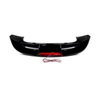 JUJIKCLPF para Fiesta Hatchback 2008-2019 Alerón Trasero con Luces Y Techo De Ventana Negro Brillante Difusor Parachoques Trasero