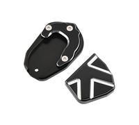 JUJIKCLPF Para SY&M ADXTG400 ADX GT 400 Motocicleta Soporte De Aluminio Lateral Almohadilla Extensión Pedal Auxiliar Extensión Soporte Pata Cabra