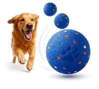 jujingcw Juguete interactivo inteligente para perros, material E-TPU, IPX54 impermeable, recargable por USB, diseño grande y resistente para perros pequeños, medianos y grandes, incluye bolsa de