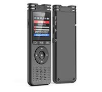 JUJNE Grabadora de voz digital de 64 GB activada con reproducción de voz para conferencias y reuniones