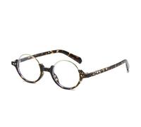 JUJNTNT Gafas de moda para mujer, decoración, montura media, montura de gafas (leopardo)