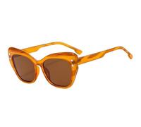JUJNTNT Gafas de sol clásicas estilo ojo de gato para mujer y hombre, protección UV, montura ligera, elegantes gafas cuadradas de estilo retro con bisagras duraderas y ajuste cómodo, C6, talla única