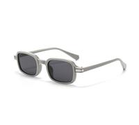 JUJNTNT Gafas de sol cuadradas clásicas para hombre y mujer, estilo retro, protección UV400, ligeras, con lentes oscuras, ideales para exteriores, C4, talla única.