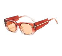 JUJNTNT Gafas de sol de montura cuadrada para hombre y mujer, diseño de patillas anchas y gruesas, ligeras, cómodas y a la moda, C5, talla única.