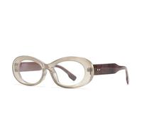 JUJNTNT Gafas de sol ovaladas para hombre y mujer, montura gruesa retro, modernas, para uso diario, fiestas, viajes, talla única C15