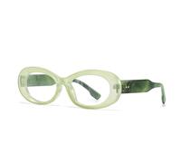 JUJNTNT Gafas de sol ovaladas para hombre y mujer, montura gruesa retro, modernas, para uso diario, fiestas, viajes, talla única C14