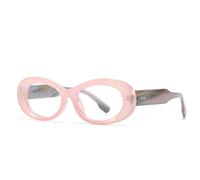 JUJNTNT Gafas de sol ovaladas para hombre y mujer, montura gruesa retro, modernas, para uso diario, fiestas, viajes, talla única C19