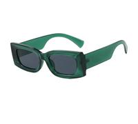 JUJNTNT Gafas de sol punk populares para hombres y mujeres, estilo retro con estampado de leopardo, UV400, tendencia para exteriores (verde-negro)