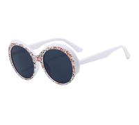 JUJNTNT Gafas de sol redondas para hombre y mujer, estilo retro, ligeras y cómodas para uso diario, C3, talla única.