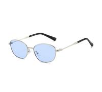 JUJNTNT Monturas de gafas de metal personalizadas y modernas para hombre y mujer, gafas de sol retro con diseño de parasol (2)