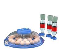 JUJOJB 12 incubadoras de huevos para incubar huevos, incubadora de huevos con control de temperatura y humedad, vela de huevo, volteador automático de huevos, incubadora de ventana transparente para