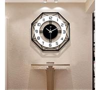 JUJUDA Relojes de Pared Grandes para decoración de Sala de Estar, Reloj de Pared Moderno y silencioso para el hogar, casa, Cocina, Dormitorio, Reloj de Pared Grande, sin tictac, Funciona con Pilas,
