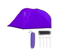 JUJUFREE Amplia tienda de campaña al aire libre para acampar familiar con parte delantera extendida y toldo, fácil instalación, tienda de campaña impermeable