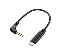 JUJUFREE Cable retráctil en espiral de 3,5 mm en ángulo recto, diseño de resorte, alambre de metal flexible, adecuado para dispositivos móviles