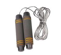 JUJUFREE Cuerda de saltar pesada con longitud ajustable y mango suave, cuerda de saltar de velocidad para mujeres y hombres, entrenamiento de fitness