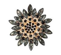 JUJUFREE Elegante broche de flores para mujer, diseño de aleación acrílica, varios colores, cierre seguro, accesorios de fiesta para uso diario