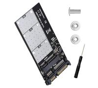 JUJUFREE MSATA - Adaptador de placa elevadora de 7 pines de extensión MiniSATA a SATA, tarjeta convertidora para 6.3 cm 8.9 cm