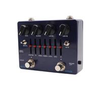 JUJUFREE Pedal de efectos de ecualizador preciso con carcasa de metal y controles fáciles para una mejora auditiva portátil en configuración en vivo