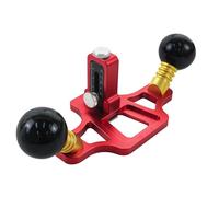 JUJUFREE Plano de enrutador, herramienta de carpintería de mano de aluminio, cepillado de línea y hombro, corte de precisión, control de profundidad