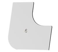 JUJUFREE Rascador multiusos para hormigón, esquinas redondeadas, herramienta de cinta seca para quitar pintura de pared y preparación de superficies