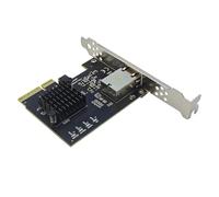 JUJUFREE Tarjeta de red Gigabit Ethernet PCIE3.0 4X 10Gb RTL8127AT Chip Gigabit Ethernet PCIE adaptador 10000Mbps para PC