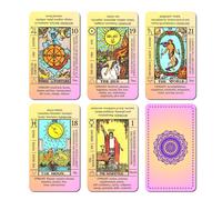 JUJU'S VIBES Learning Tarot Cards for Beginners with Meanings on Them Cute Sunset Tarot Cards Set Unique with Keywords Beautiful Rider Waite Tarot