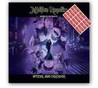 Jujutsu Kaisen Calendario 2026 cuadrado de pared anime calendario con pegatinas organizadoras gratis tema anime