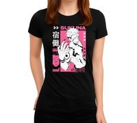 Jujutsu Kaisen - Elegante anime Japón - Dinámica Shonen para fans de la acción intensa, Style XXI Camiseta para mujer, Negro , S