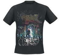 Jujutsu Kaisen Poster Hombre Camiseta Negro XXL 100% algodón Vorne Bedruckt Regular