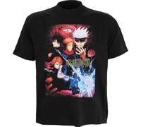Jujutsu Kaisen Power Hombre Camiseta Negro XXL 100% algodón Vorne Bedruckt Regular