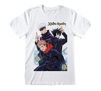 Jujutsu Kaisen Trio Hombre Camiseta Blanco 100% algodón Regular