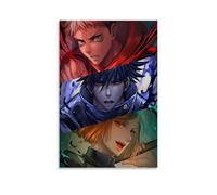 Jujutsu Kaisen Yuji Itadori Y Megumi Fushiguro Póster de personajes de anime Pintura decorativa Lienzo Arte de Pared Salón Póster Dormitorio Pintura, Arte de Pared Impresión de Imagen Moderna