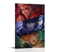 Jujutsu Kaisen Yuji Itadori Y Megumi Fushiguro Póster de personajes de anime Pintura decorativa Lienzo Arte de pared Salón Póster Dormitorio Pintura, Arte de Pared Impresión de Imagen Moderna