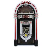 MonsterShop - Jukebox Años 50 con Vinilo, CD, USB, Bluetooth, SD/MMC Memory Card, Radio FM y AUX 128cm x 64cm x 38cm