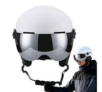 Jukeoiu Casco de Esquí - Gorro Antigolpes Abrigado con Gafas | Casco de Esquí de Invierno con Gafas | para Hombres, Mujeres, Adultos, Snowboard, Deportes Exterior E